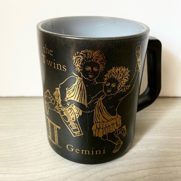 Vintage Gemini Coffee Mug Black - Picture 1 of 4